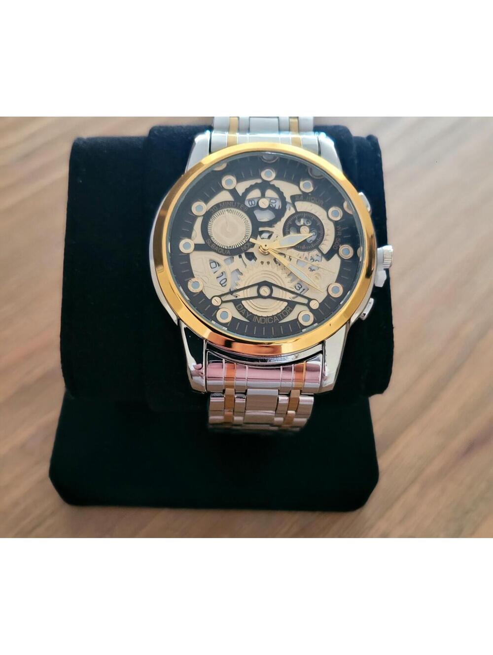 Men's Silver and Gold Tone Wrist Watch - Picture 2 of 3